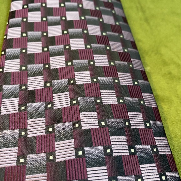 Manoli Martini TIE Purple Grey Microfiber NWOT - Picture 5 of 5
